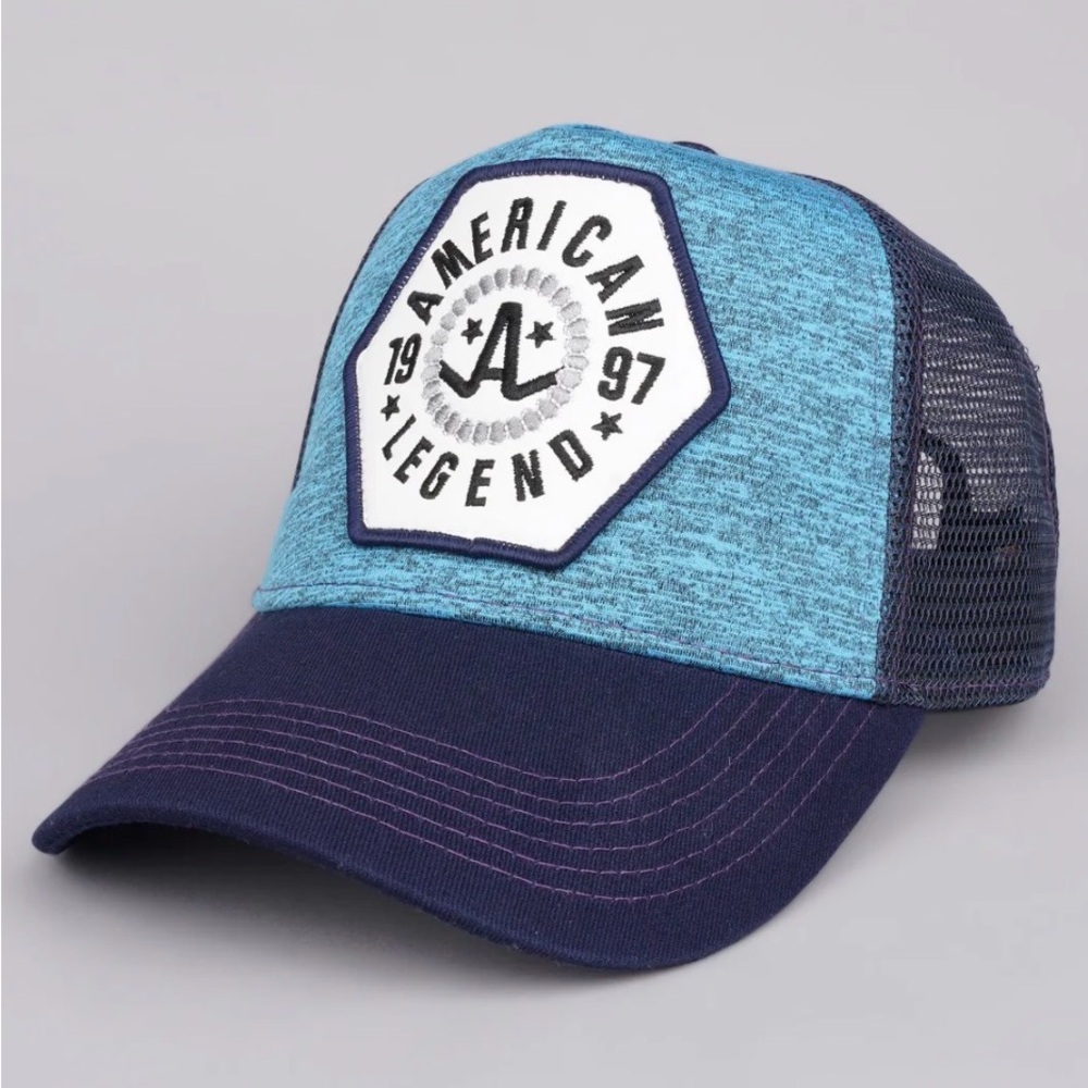 PLATINI Light Blue & Navy American Legend Cap NWT
